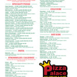 Pizza Palace Wellington Pizza Menu
